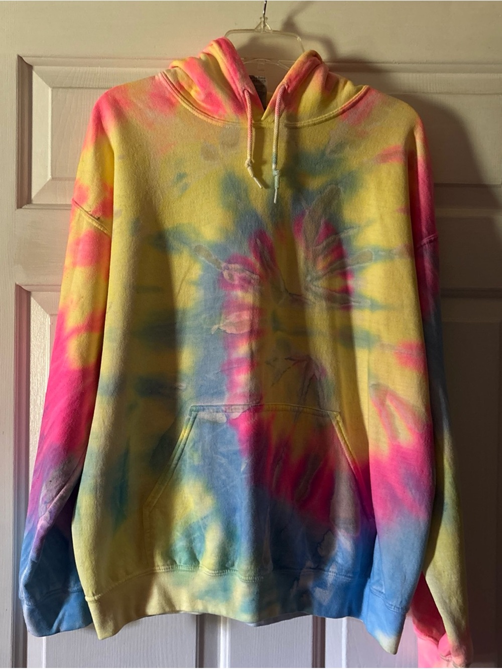 Gildan Hooded Sweatshirt Adult Size L Pastel Tie Dyed